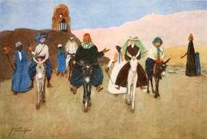 女性は「エジプトの光の側」1908年からAstrideに乗るべきか